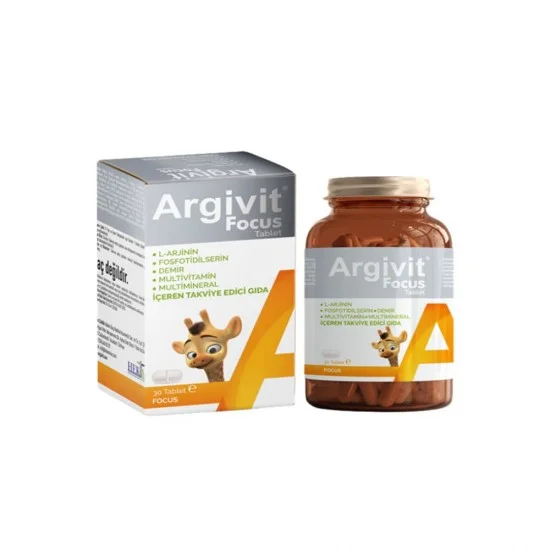 TurkAttar Argivit Focus Tablets Supplement for increase Focus